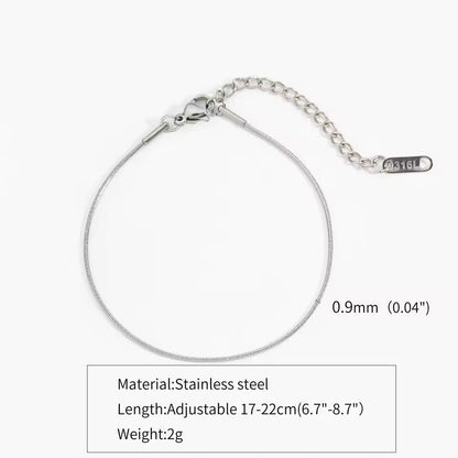 New ultra-fine stainless steel snake-shaped bracelet