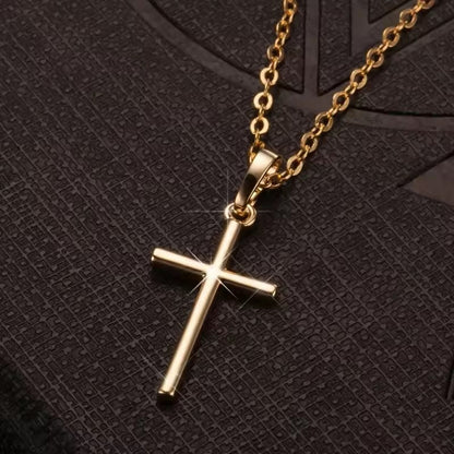 Luxury Zircon Cross Pendants Necklace